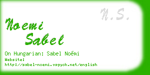noemi sabel business card